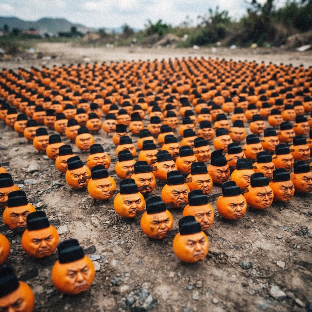 Mandarin army collage