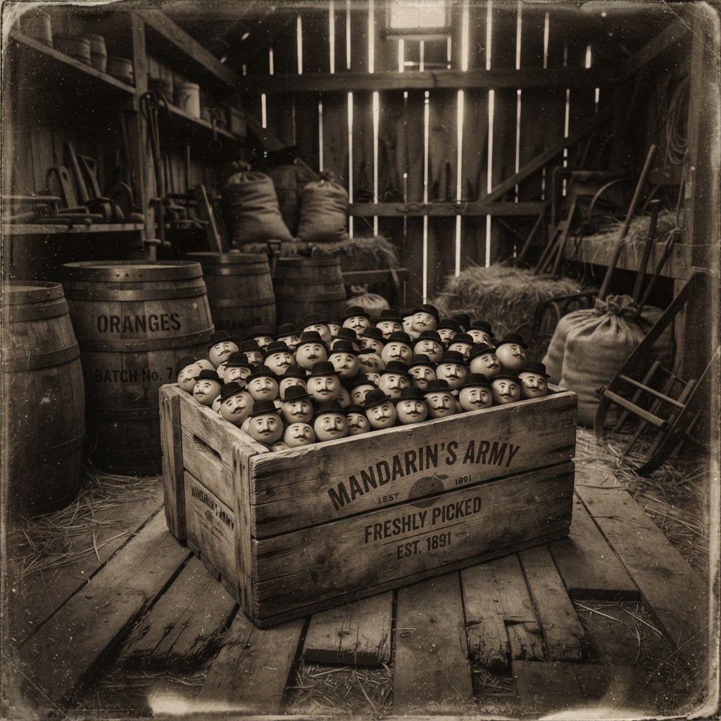 A crate full of Chino Mandarins